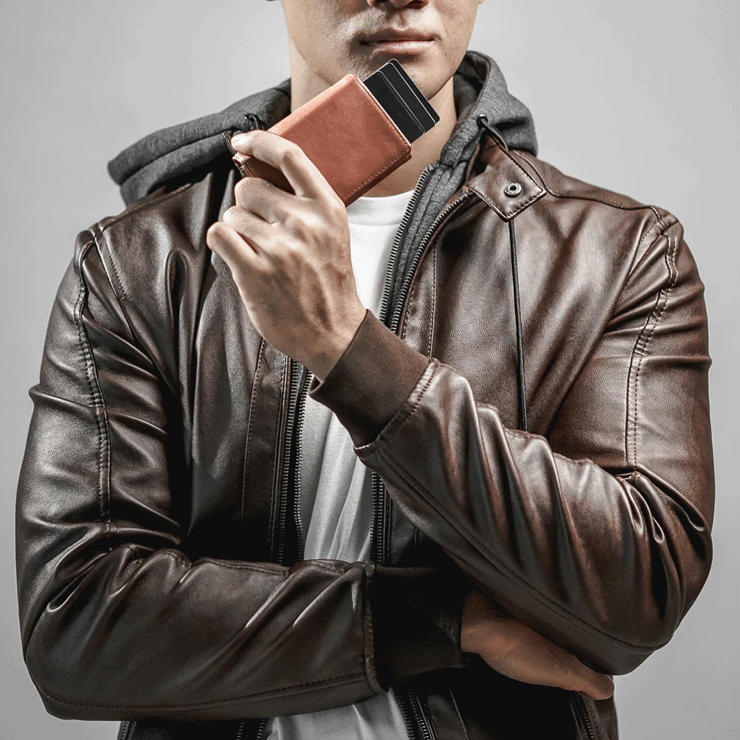 PORTFEUILLE SMART PERSONALISEE MARRON