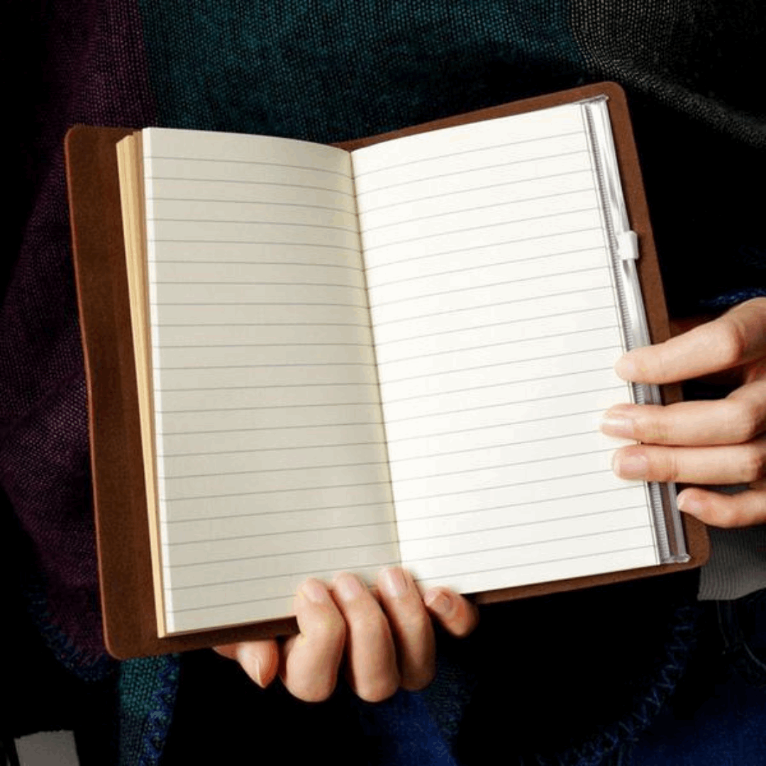 COFFRET BLOC NOTE VINTAGE AVEC STYLO LUXE PERSONNALISÉE