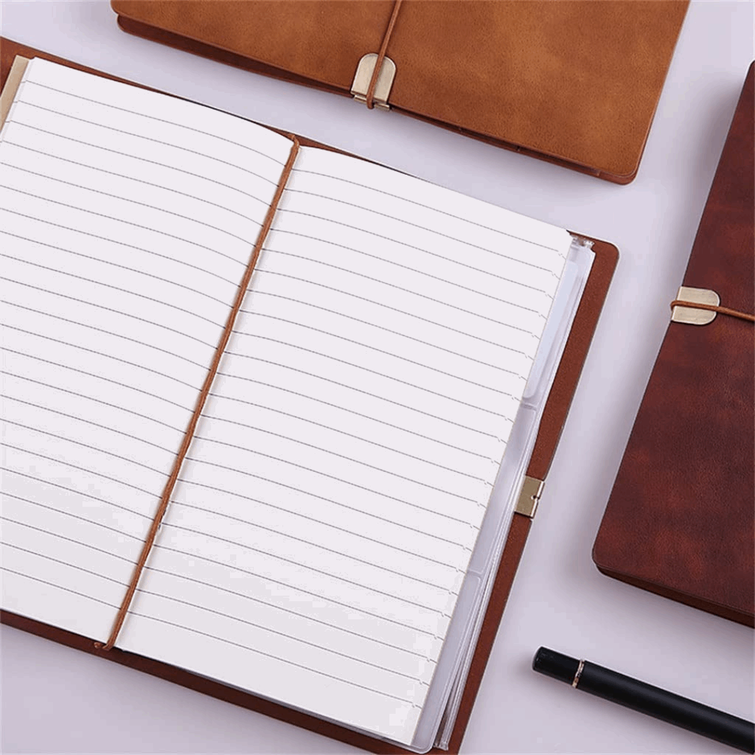 COFFRET BLOC NOTE VINTAGE AVEC STYLO LUXE PERSONNALISÉE