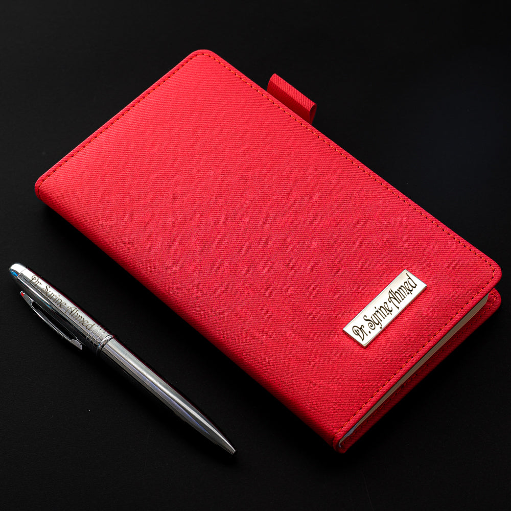 COFFRET BLOC NOTE AVEC STYLO LUXE PERSONNALISÉE