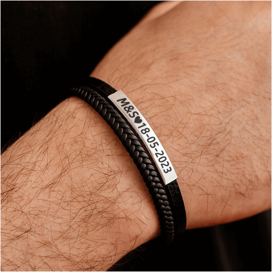BRACELET HOMME LUXE EN CUIR