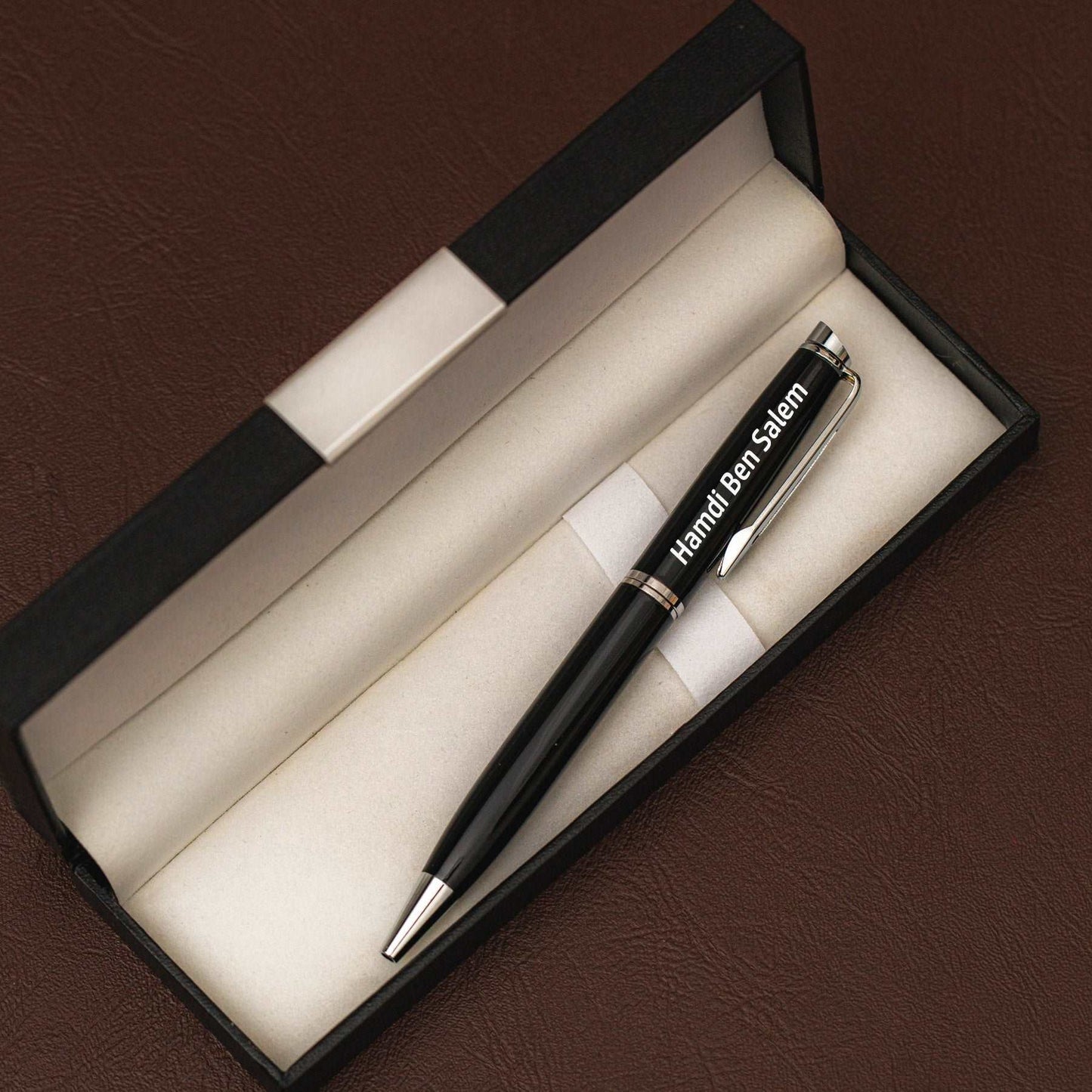 STYLO LUXE PERSONNALISÉ NOIR