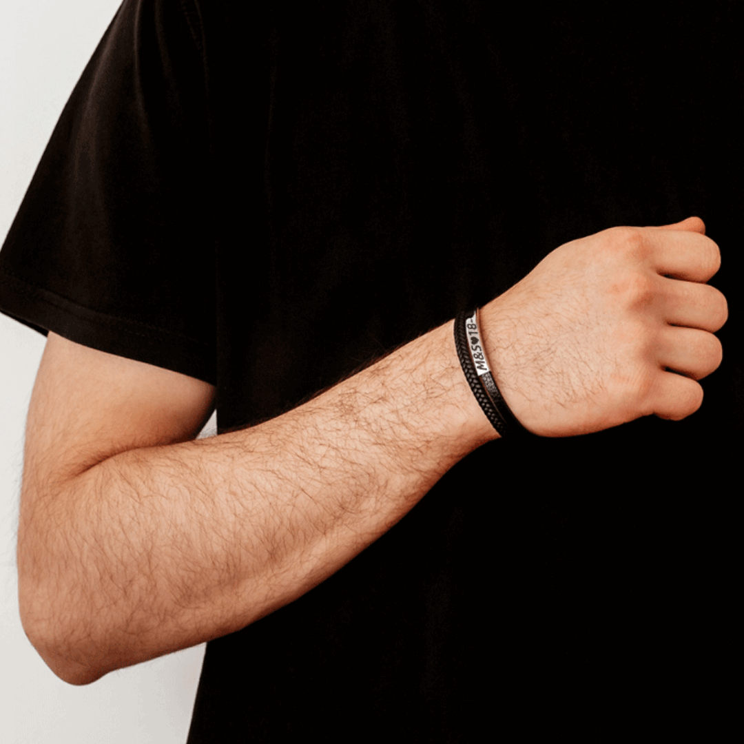 BRACELET HOMME LUXE EN CUIR