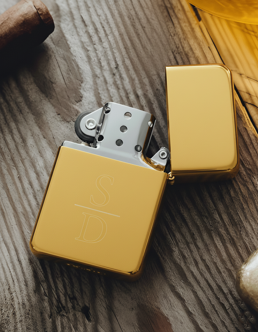 BRIQUET LUXE PERSONALISEE GOLD