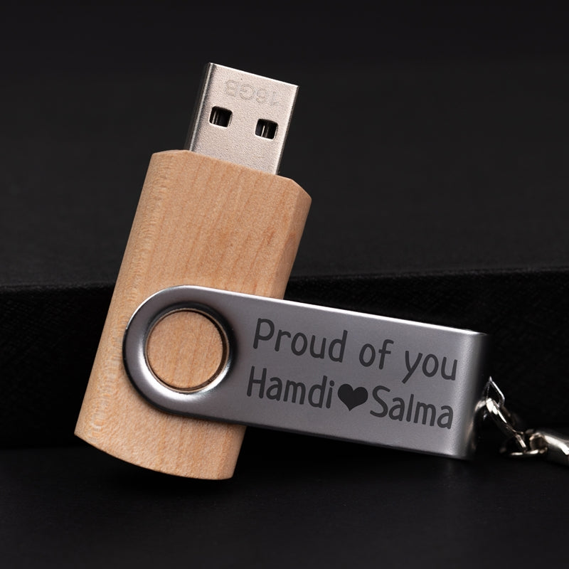 CLE USB PERSONNALISÉE 32GB WOOD