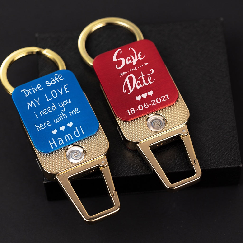 BRIQUET ELECTRIQUE RECHARGEABLE USB AVEC PORTE CLE