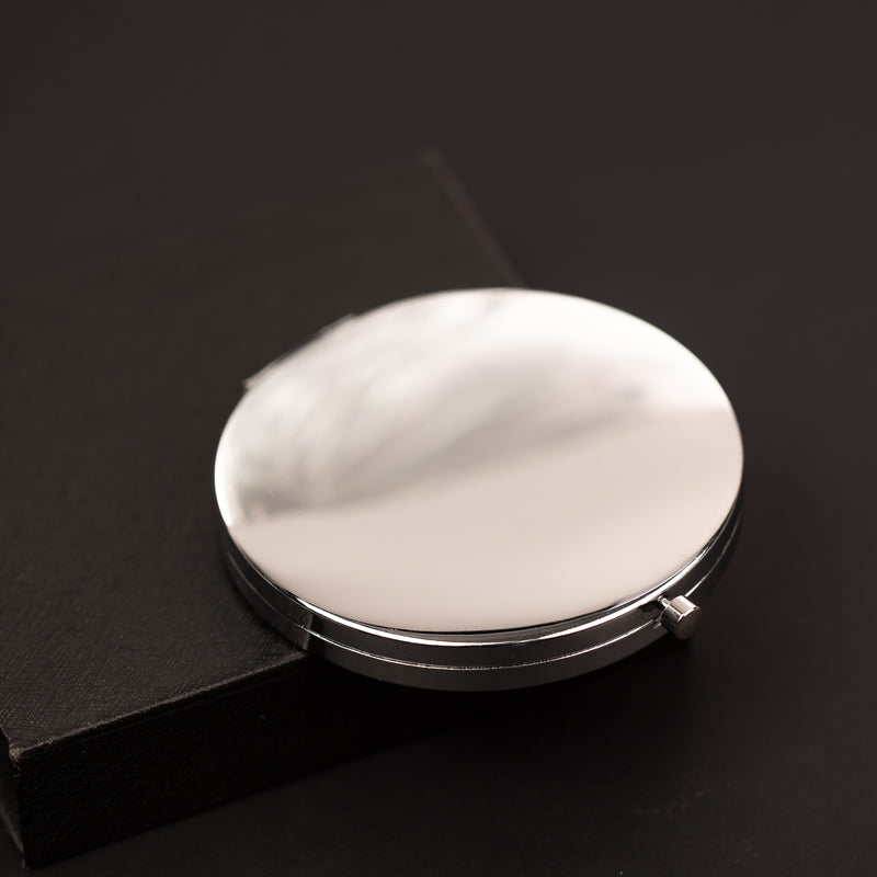 MIROIR DE POCHE PERSONNALISÉ SILVER
