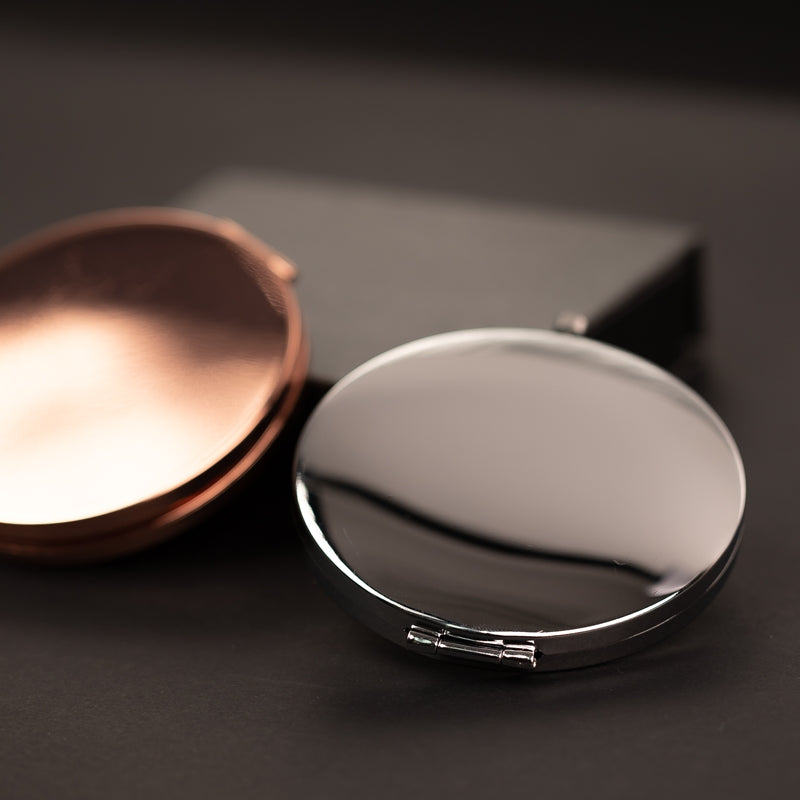 MIROIR DE POCHE PERSONNALISÉ SILVER