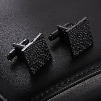 BOUTON MANCHETTE PERSONNALISÉ NOIR