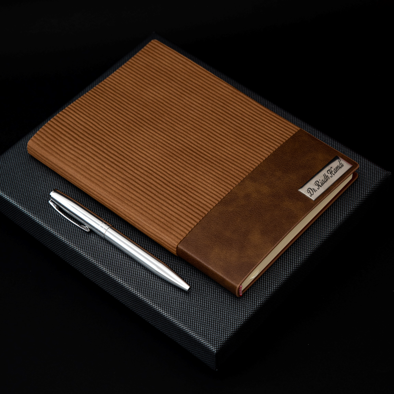 COFFRET BLOC NOTE AVEC STYLO LUXE PERSONNALISÉE