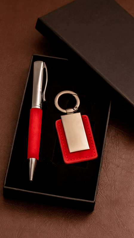 COFFRET LUXE STYLO & PORTE CLE PERSONNALISÉ