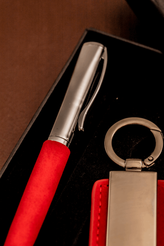 COFFRET LUXE STYLO & PORTE CLE PERSONNALISÉ