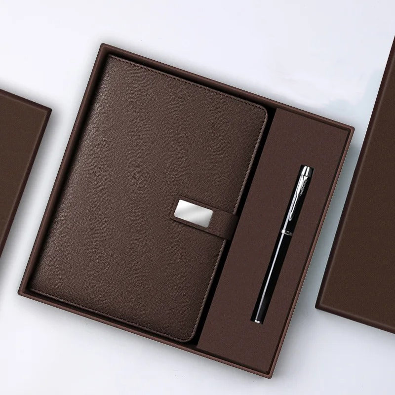 COFFRET BLOC NOTE AVEC STYLO LUXE PERSONNALISÉE