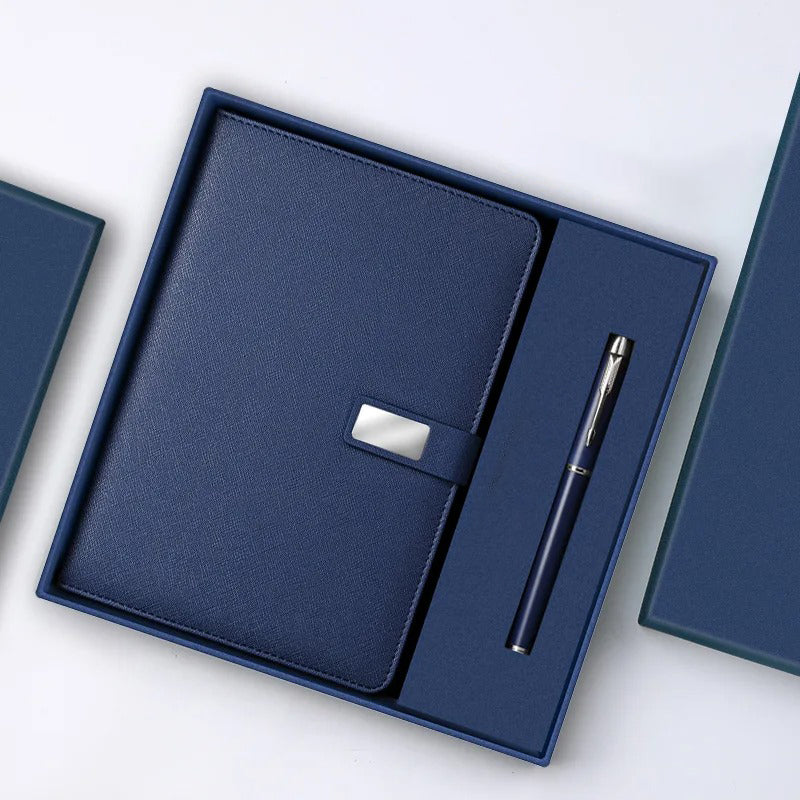COFFRET BLOC NOTE AVEC STYLO LUXE PERSONNALISÉE