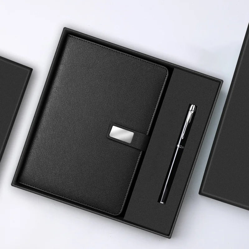 COFFRET BLOC NOTE AVEC STYLO LUXE PERSONNALISÉE