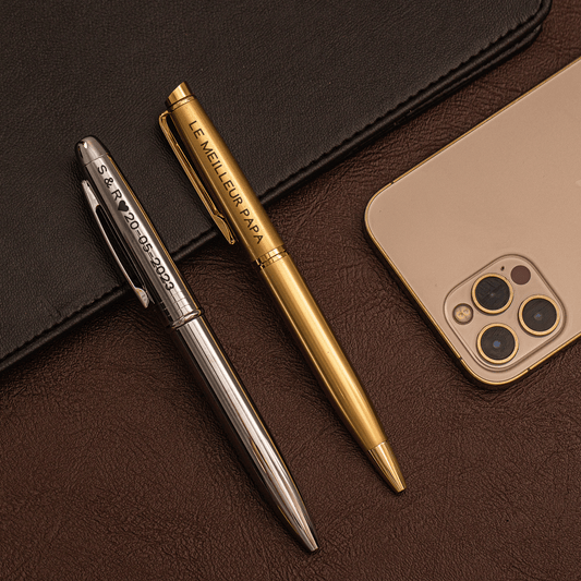 Coffret de deux stylos de luxe en métal personnalisés en Tunisie