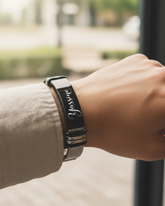 Bracelet Gourmette Acier Inoxydable Maille Milanaise