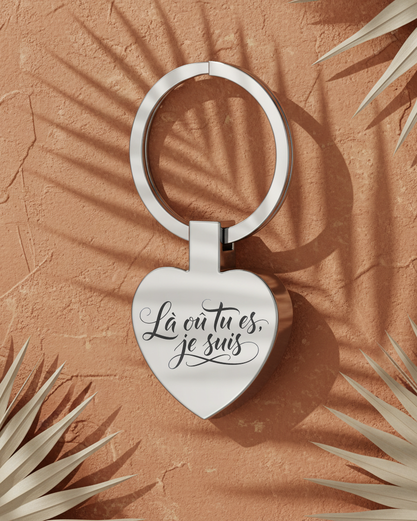PORTE CLES PERSONNALISÉ HEART